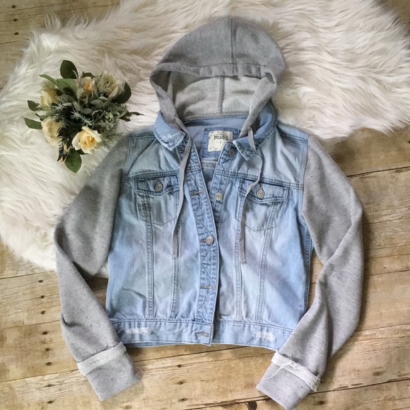 Mudd Jackets & Blazers - Mudd Hooded Jean Jacket